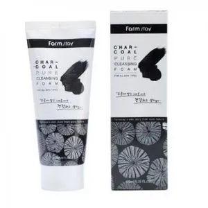 Farm Stay Charcoal Pure Cleansing Foam For All Skin Types - 180ml