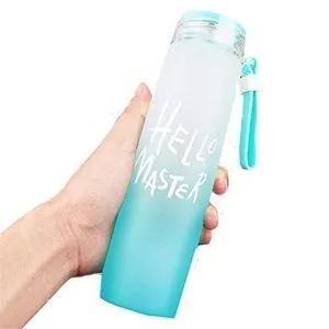 Acrylic Water Bottle Trend Hello Master For School & Work 500 Ml- Baby Blue