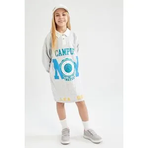 Defacto Girl Long Sleeve Knitted Dress