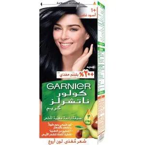 Garnier صبغة شعر كولور ناتشورالز كريم دائم للشعر - 1+ أسود داكن