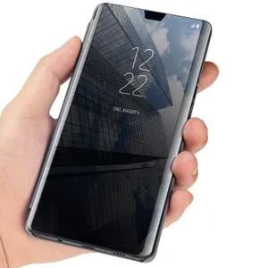 Clear View Cover With Out Sensor For Xiaomi Note 9  - Black