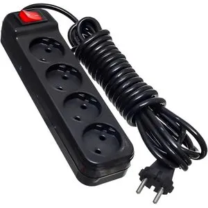 System Max Power Strip 4 مدخلات - أسود