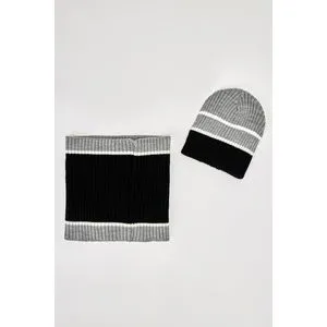 Defacto Boy Patterned Collar And Beret Set