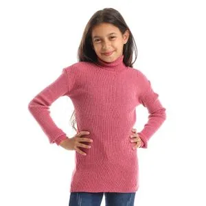 Caesar Girls Wool Pullover With High Neck