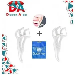 Plastic Toothpick Floss Stick-30 Stick +30 Stick +gift Bag Dukan Alaa