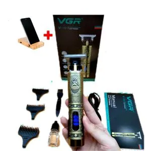 VGR V-091-Rechargeable Hair Trimmer + Free Mobile Holder