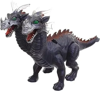 Lightning two heads dinasour toy - multi color