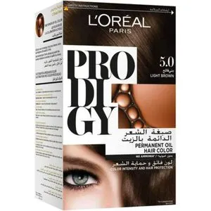 L'Oreal Paris Prodigy صبغة شعر خالية من الأمونيا - 5 بني فاتح