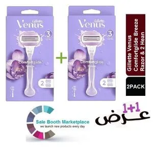 Gillette Venus Breeze Razor Blade Refill For Women-2 Handle & 4 Blade