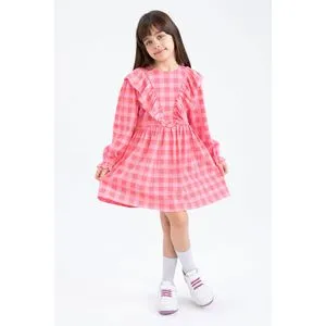 Defacto Girl Regular Fit Long Sleeve Knitted Dress