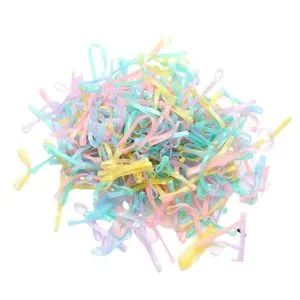 Rubber Elastic Water Resistant Mini Hair Ties - 260 Pcs