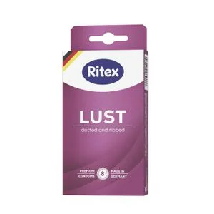 Ritex 8 Pcs Condom Lust (Dotted And Ribbed)