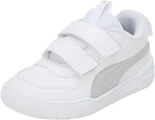 unisex-child Puma Multiflex Glitz FS V PS Puma White- Sportstyle Kids Sneakers