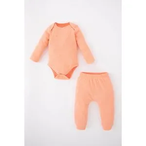 Defacto BabyGirl Regular Fit Bike Neck New Born Knitted Set