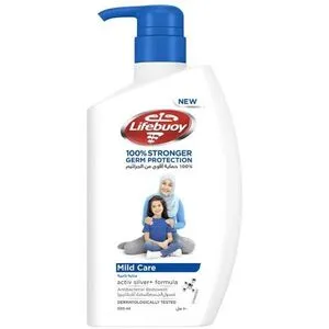 Lifebuoy Lifebuoy Mild Care Germ Protection Body Wash with Activ Silver Formula for Sensitive Skin 500ML Promo