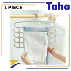 Taha Offer Trousers Hanger Or Put 5 Brackets With 8 Hooks 1 Pcs