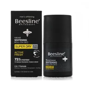 Beesline Men's Whitening Roll-On Deodorant - Active Fresh - 50ml