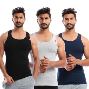 Cottonil Bundle Of Three Men Undershirts