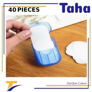 Taha Offer Soap Paper 40 Pieces, Hand Sanitizer For Sterilization Soap 2 Package