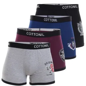 Cottonil Bundle Of (4) Men Boxer Briefs