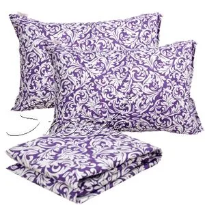 Snooze Snooze, Flat Bed Sheet Double+ 2 Free Pillowcases (Oriental Mauve)