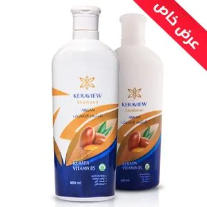 Karimed Keraview Keratin Shampoo + Conditioner Argan Oil For Damaged Hair350ml