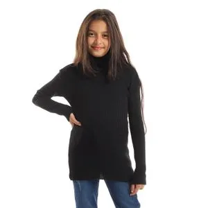 Caesar Girls Wool Pullover With High Neck