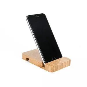 Wood Tablet And Ipad  And Mobile Holder - Brown