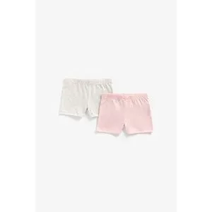 Mothercare Pink And Grey Marl Modesty Shorts - 2 Pack