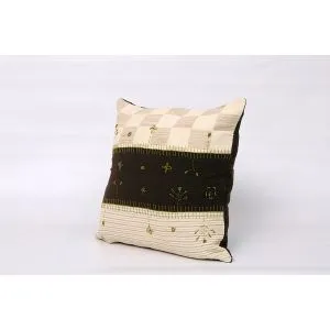 Ebda3 Men Masr Cushion Cover - 40*40 Cm - Brown