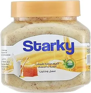 Starky natural scrub cream with honey&milk for face&body-300ml