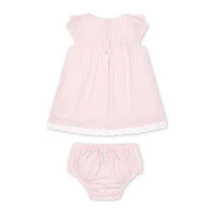 Mothercare Pink Seersucker Dress And Knickers Set