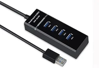 USB 3.0 Hub للكمبيوتر الشخصي ، USB Hub 3 منفذ ، موزع متعدد الموزع ، طاقة فاصل للكمبيوتر الشخصي - 3 حزمة