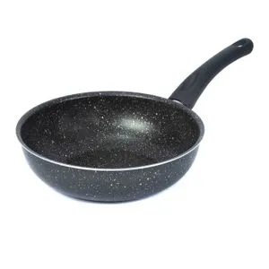 Lazord Granite Deep Frying Pan - 24 Cm - Black