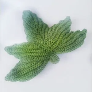 Ebda3 Men Masr Tree Leaf  Crochet Cushion - Green