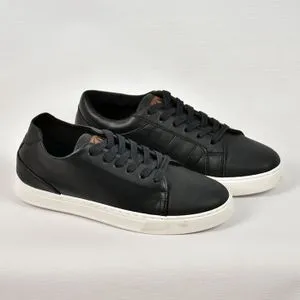 WD Elegant Lace Up Round Sneaker - Black