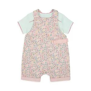 Mothercare Ditsy Floral Dungarees And Bodysuit Set