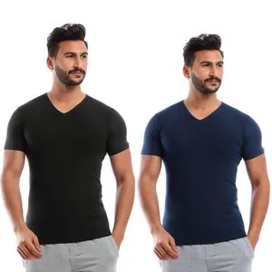 Cottonil Bundle Of TWO - V - Neck Men Undershirts