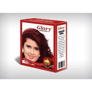 Glory Henna Hair Color – Burgundy – 6 Sachet – 10gm