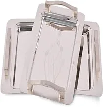 A set of stainless trays, 2 sq. Code 79 Kitchnova