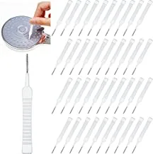 Hushee 100 Pieces Shower Head Cleaning Brush Anti-Clogging Shower Nozzle Cleaning Brush Multifunctional Gap Hole Cleaning Brush for Pore Gap Small Nozzle Keyboard