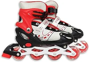 Sporty roller skate shoes size s - red