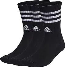 Adidas 3-stripes cushioned crew socks 3 pairs socks for unisex