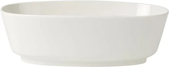 Villeroy & Boch 16-4004-3288 وعاء سلطة بيضاوي من البورسلين 300 * 195 ملم للمنزل والمطعم - أبيض