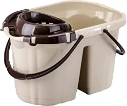 El watania turkish bucket with 2 strainer beige*brown/15lt