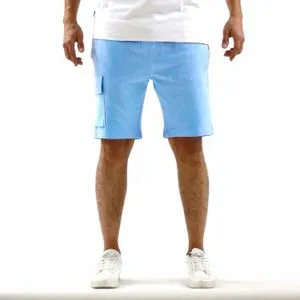 Chertex Men Gabardine Shorts - Sky Blue