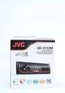 JVC KD - X152 M كاسيت يعمل على ANDROID + مدخل USB مباشر + مدخل AUX + راديو + نظام صوت 13 EQ + MP3 + WMA + WAV + FLCA