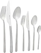 Hisar mercury 18/10 satinless steel cutlery set of 89 pieces with a box - silver