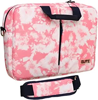 ELITE Fabric Carrying Case And Hand Shoulder With Zipper Pocket And Marble Design For Laptop - Multi Color