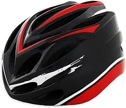 Adjustable helmet for skating and cycling - red